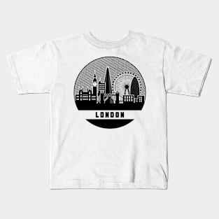 London England United Kingdom Skyline Kids T-Shirt